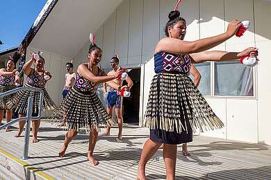 Maori Tanzer in Auckland, Neuseeland 