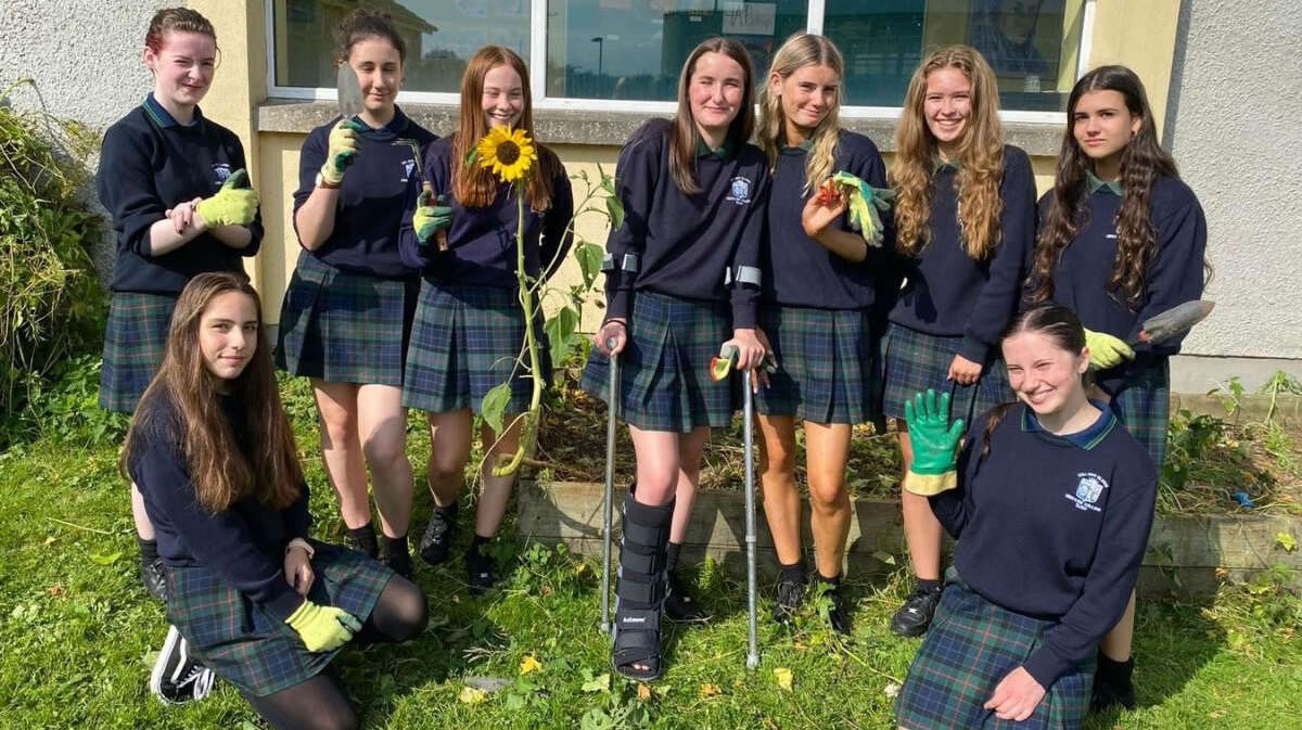 Ursuline College Schülerinnen Gruppenfoto 