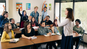 schüler im klassenzimmer