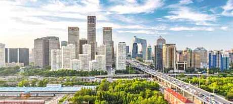 Peking Skyline Stadt China