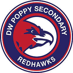 d.w. poppy secondary school logo