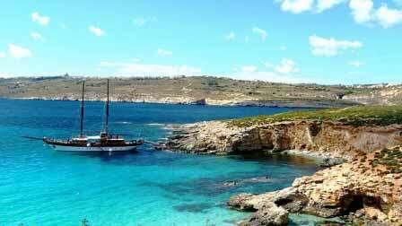 Bootsausflug nach Comino Malta Comino Boot Ausflug Sprachreise
