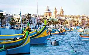 Malta Hafen Valletta Meer Boote Sommer