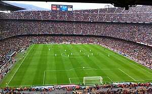 Stadion Tour durch Camp Nou in Barcelona Barcelona Stadion Camp Nou Spanien