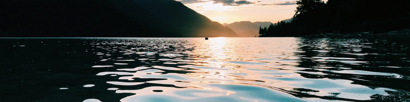 lakelands view at sunset 