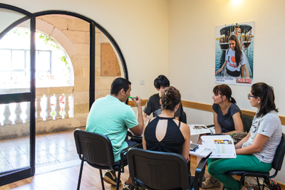 Klasse der Sprachcaffe Sprachschule in Malta