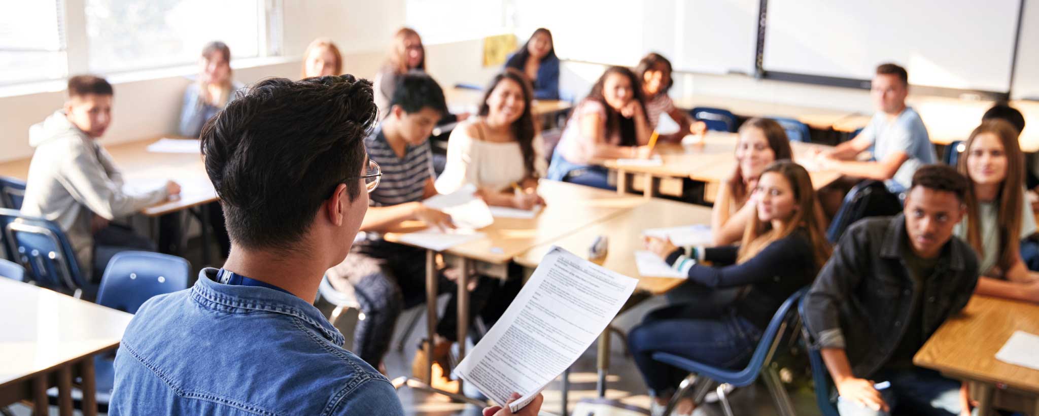 Schüler Klasse High School USA Auslandsjahr Unterricht Schüleraustausch