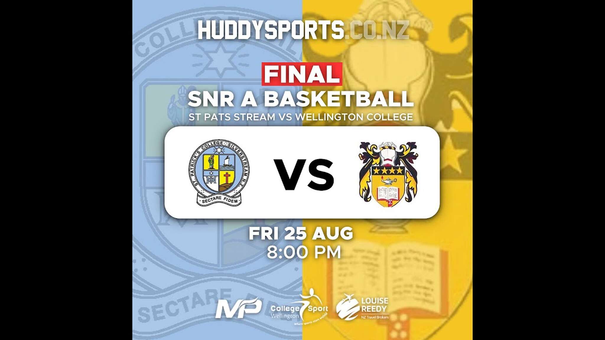College Sport Wellington Boy's Premier Basketball Final 2023