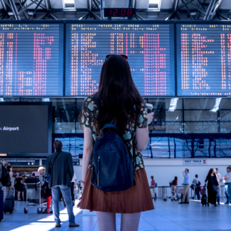 girl at airport