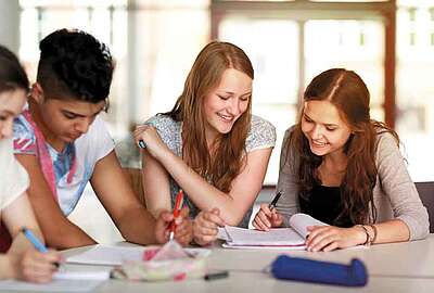 Französisch lernen in Kanada Schüler Klasse Unterricht Französisch Kanada Montréal